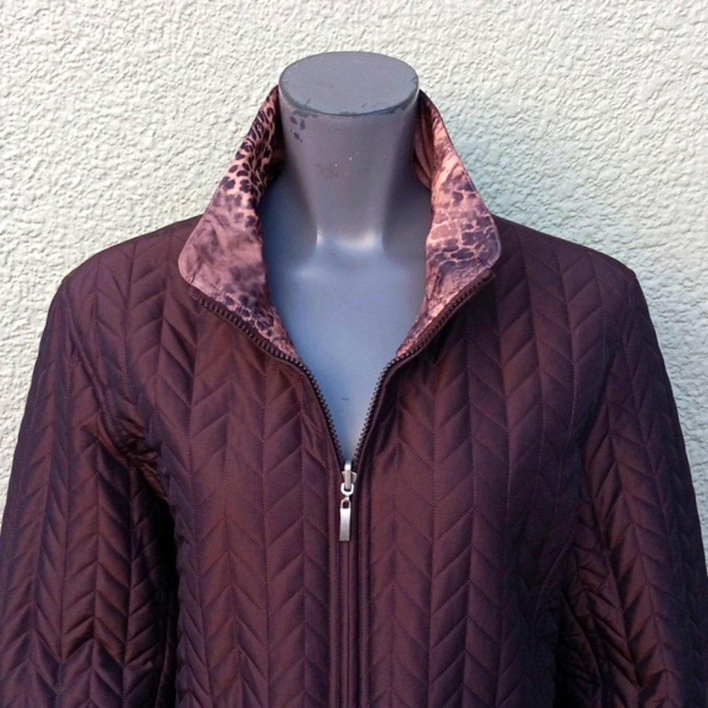 REGENT PARK LADIES VINTAGE REVERSIBLE FULL ZIP JACKET
